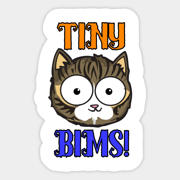 Tiny Bims the cat Sticker by RLGS store